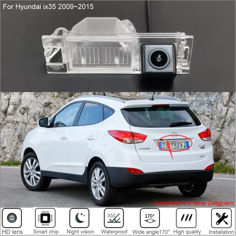 Car Rear View Camera For Hyundai IX35 2009~2015 Reversing Camera / High Quality Back Up Camera For Hyundai Tucson 2006~2014