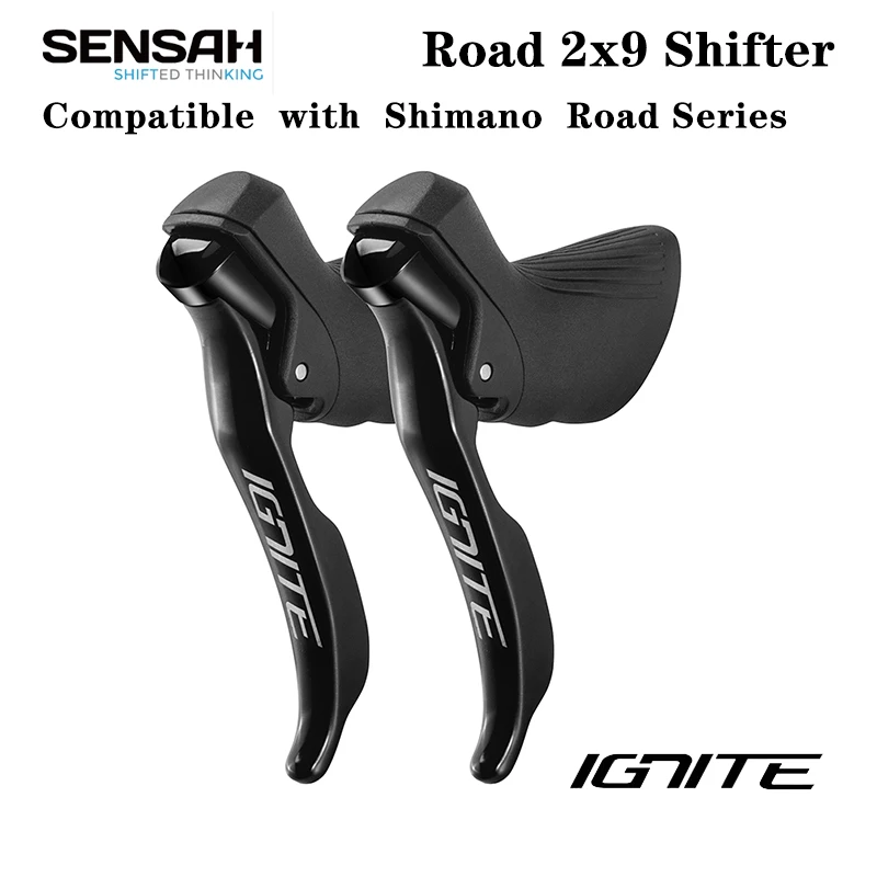 SENSAH IGNITE Road Bike Shifters 2x8 2x9 2x10 Speed Brake Lever 16/18/20 Speed Bicycle Derailleur For Shimano Sora Tiagra Claris