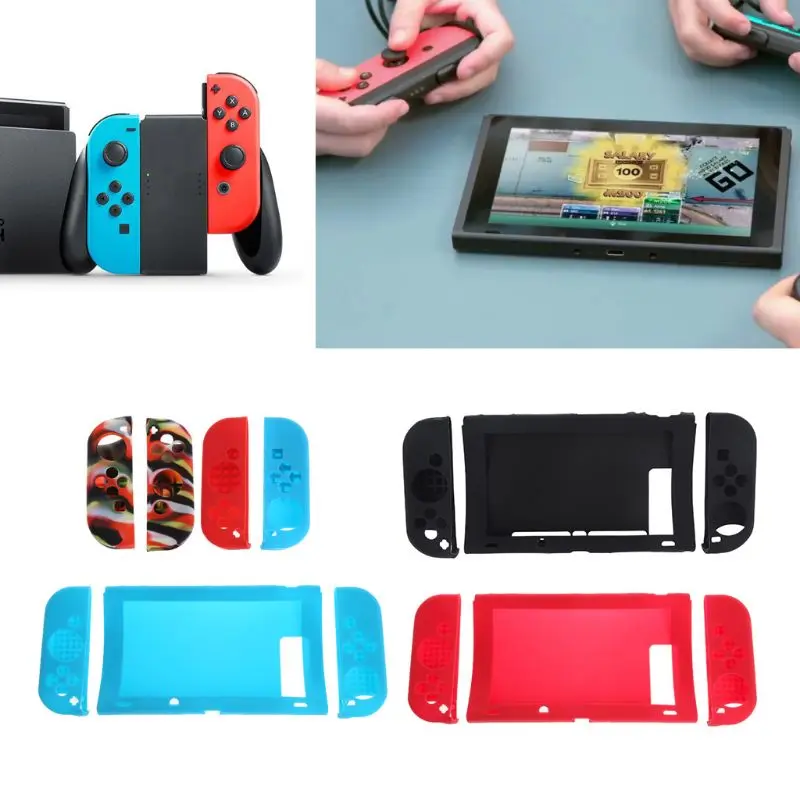 Funda de goma antideslizante para nintendo switch, carcasa protectora de silicona, novedad de 2021