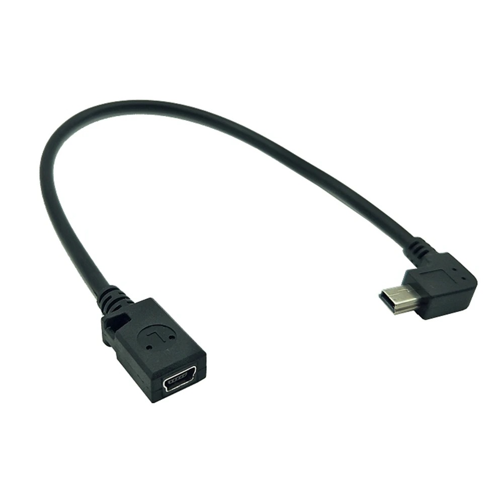 1 stücke Mini USB m kondnlichen weiblichen daten linie ellbogen 90 grad rechtwinklig collegamenti Mini 5P Usb Für MP3 estensione zara Lad