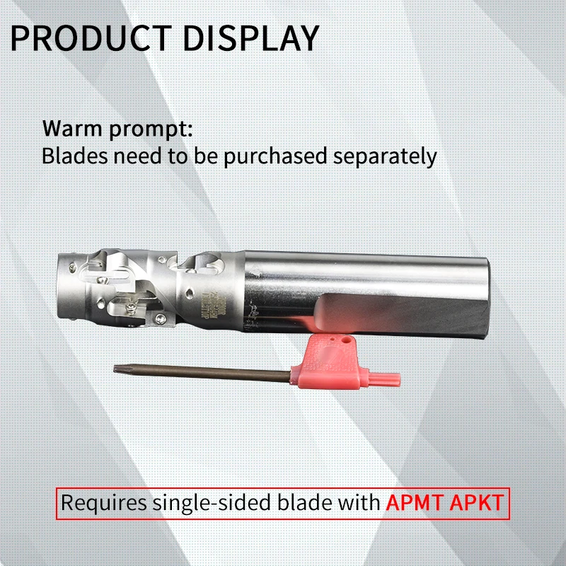 D20/D32/D40/D50-AP11/16 120-175mm 2T-3T CNC Corn Milling Cutter Machining Center Milling Cutter bar Carbide Insert APMT1135/1604