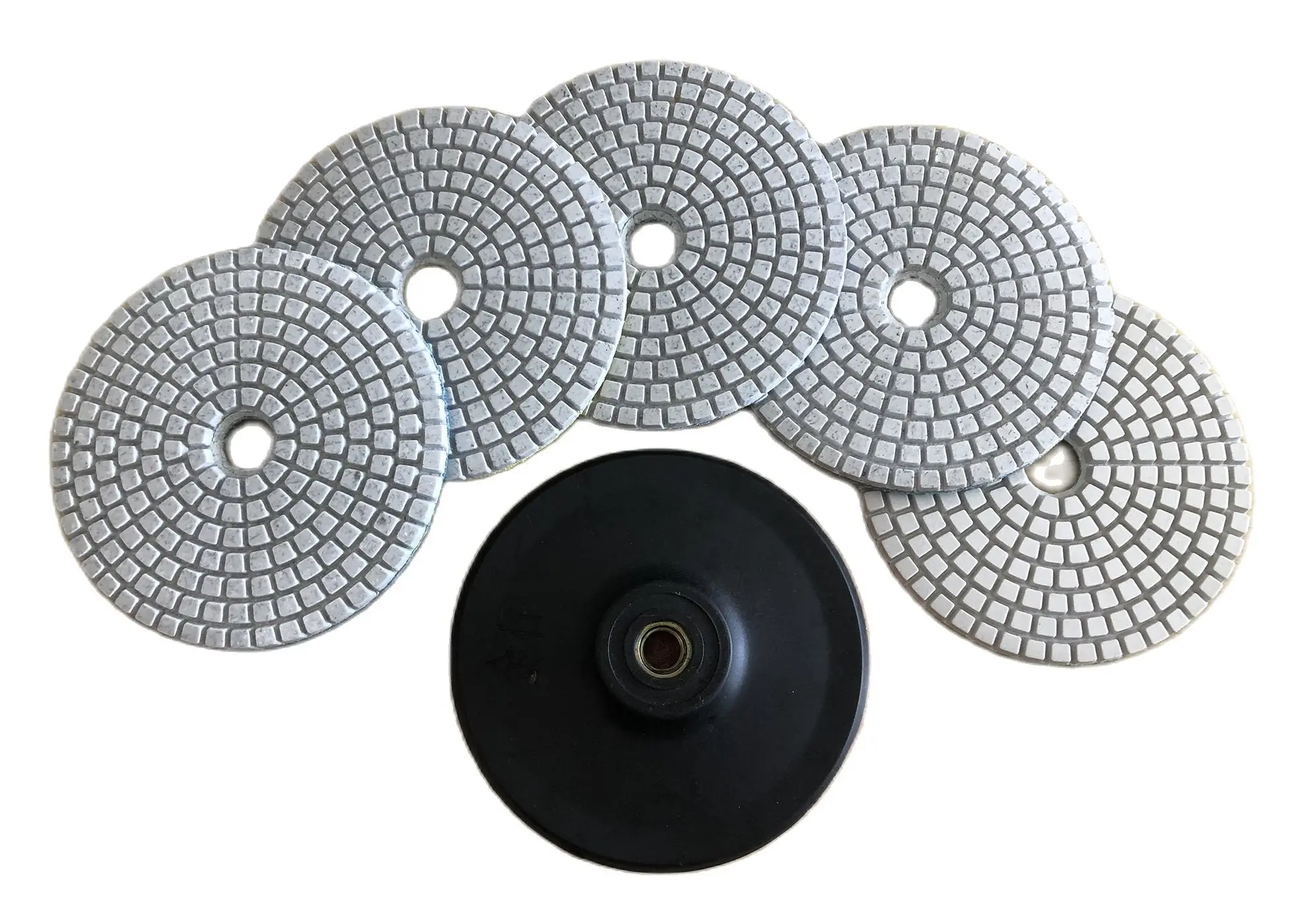 

5PCS/Set 4 Inch 100mm Diamond Polishing Pads Kit Wet for Granite Stone Concrete Marble Polishing Cleaning Use Grinding Discs Set