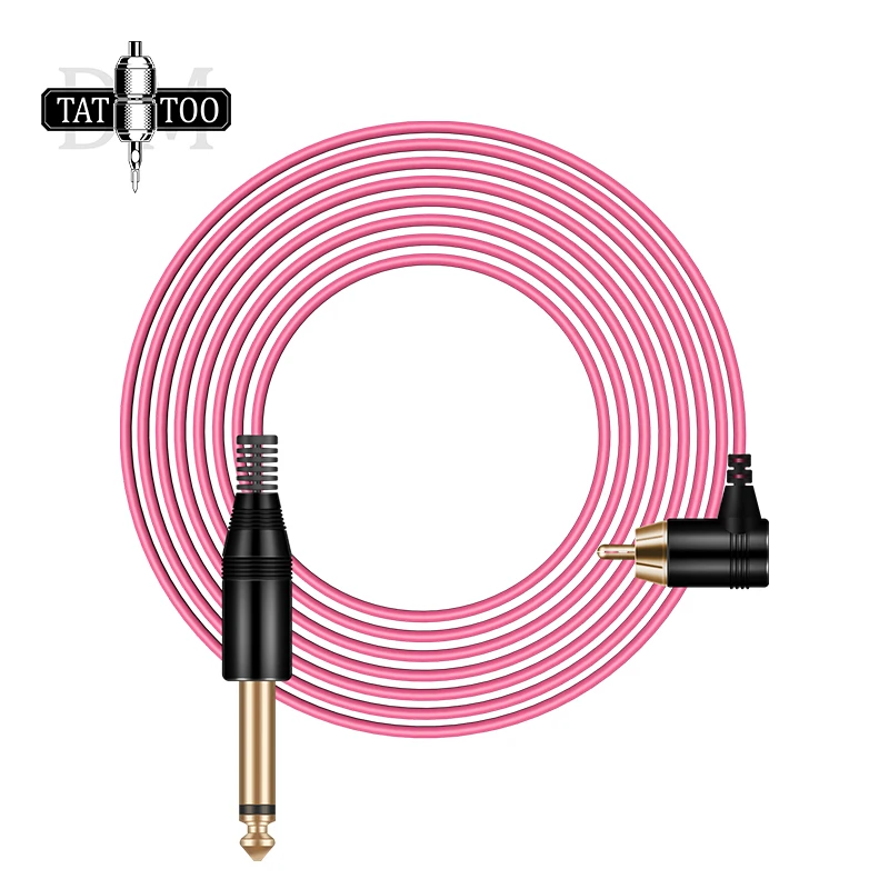 High Quality Tattoo Clip Cord RCA Power Cord 2M Soft  Silicone Tattoo Cable for Tattoo Machine