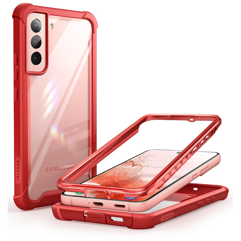 For Samsung Galaxy S22 Case 6.1inch (2022 Release) I-BLASON Ares Full-Body Rugged Bumper Cover WITHOUT Built-in Screen Protector
