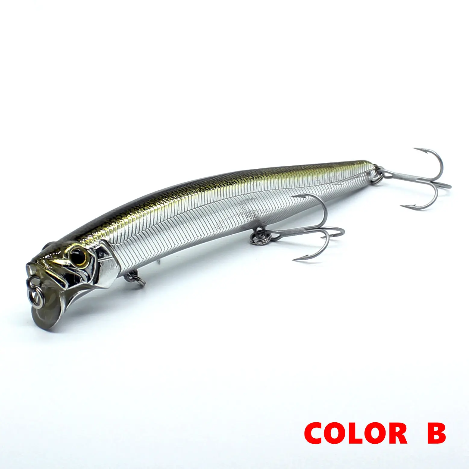 AOCLU Schwimm Wobbler 13cm 21g Harten Köder Minnow Angeln Locken Meer Bass Frische Hybird VMC Haken Magnet Gewicht transfer Flach Dive – Detail 6