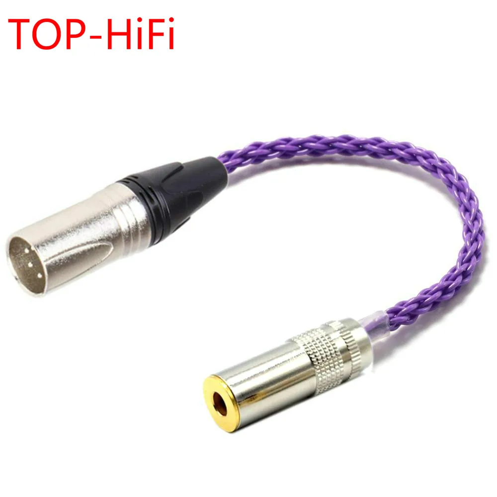 TOP-HiFi 4pin XLR Balanced Male to 4.4mm Balanced Fenale Audio Adapter Cable 3.5mm TRRS to XLR Balanced Cable Connector