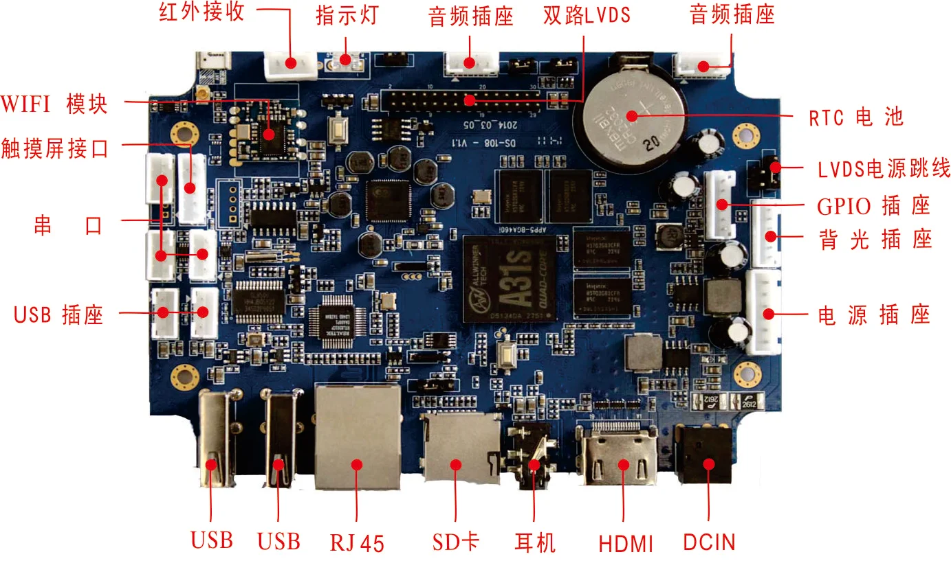 A31s four-core android industrial control main board advertising machine all-in-one inquiry machine queue machine android