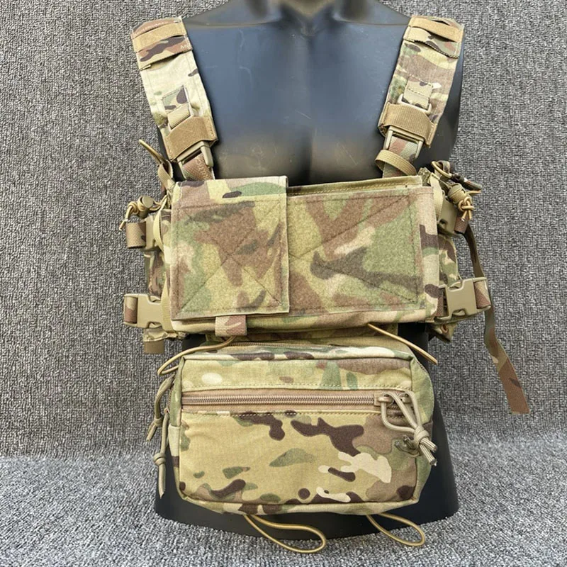 Chest Rig MK3/MK4 táctico modular con bolsa frontal - imagen 5