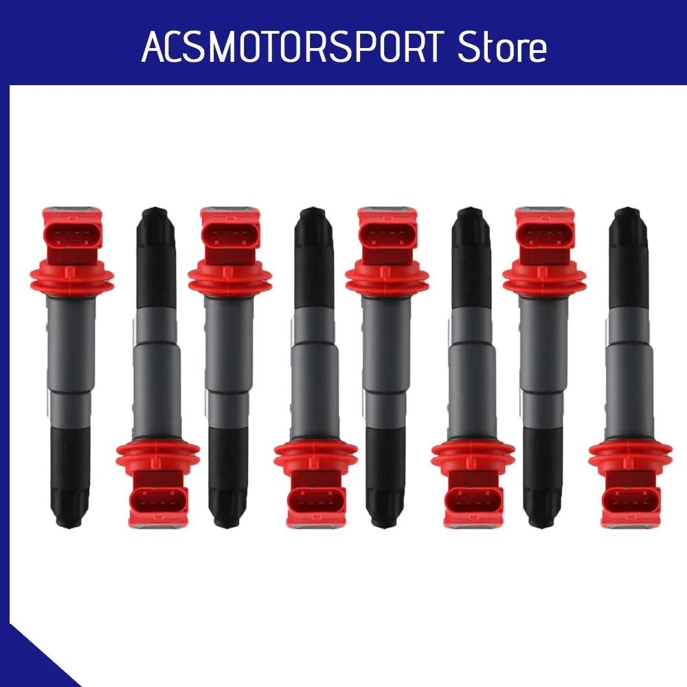 ACS MOTORSPORT 8pcs  94860210406 94860210410 94860210411 94860210412 Ignition Coil For PORSCHE CAYENNE 955 PANAMERA 4.8