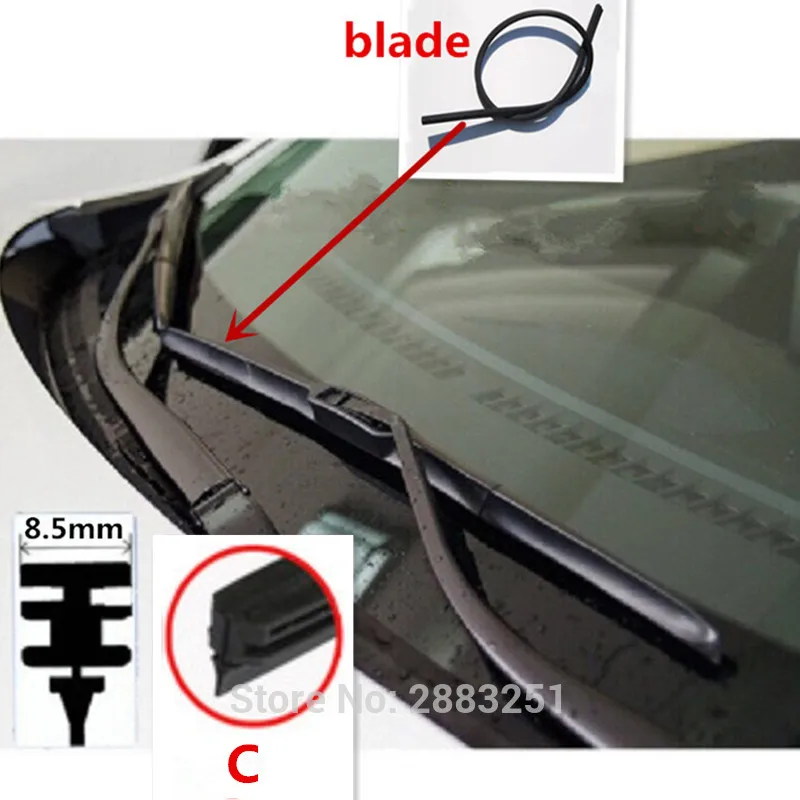 1Pcs Car Wiper Blade Insert Rubber strip (Refill) For MAZDA 3 6 2 5 8 CX5 CX3 CX7 CX-3 CX-7 CX-5 MX-5 Accessories