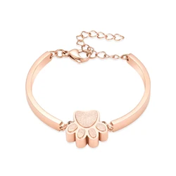Pet Cremation Jewelry Bracelet for Ashes - Pet Paw Print Urn Bracelet Bangles for Cat/Dog/Pet Ashes Memorial Locket Keepsake Urn