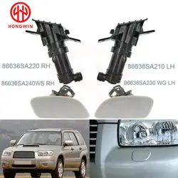 OEM:86636-SA210(LH),86636-SA220(RH) Headlight Headlamp Washer Nozzle Jet With Cover Cap For Subaru Forester SG 2005 2006 2007