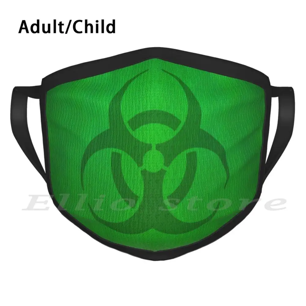 

Green Poison Gas Biohazard Funny Print Reusable 2934 Scarf Face Mask Biohazard Symbol Danger Gas Poison Green Nurgle