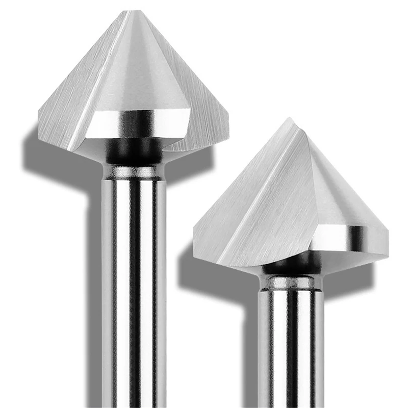 1PCS 6.3mm-50mm 3Flute/ 1Flute Countersink Drill Bit Round Handle 60 Degree/90 Degree HSS Wood Steel Chamfer Cutter Tool