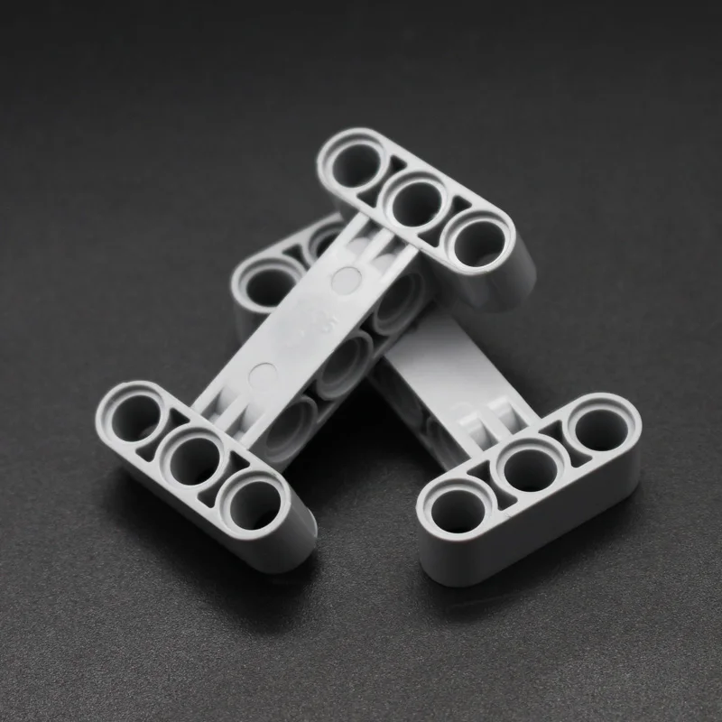 Technology 14720 Liftarm 3X5 Perpendicular H-Shape Thick Bricks Building Blocks Parts Accessories Mechanical Compatible with