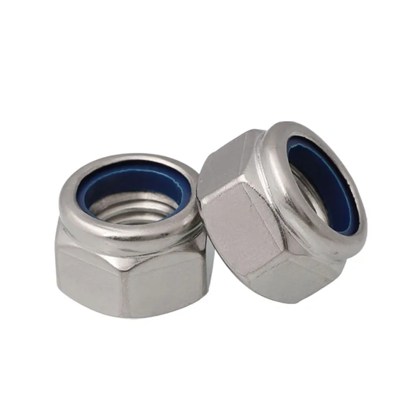 

Wkooa Fine Pitch Nylon Lock Nuts Stainless Steel Nuts M3 M4 M5 M6 M8 M10