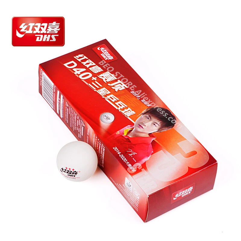30 balls/ 60 balls DHS 3-star D40+ Table Tennis Ball Original 3 Star Seamed New Material ABS Plastic Ping Pong Balls Poly