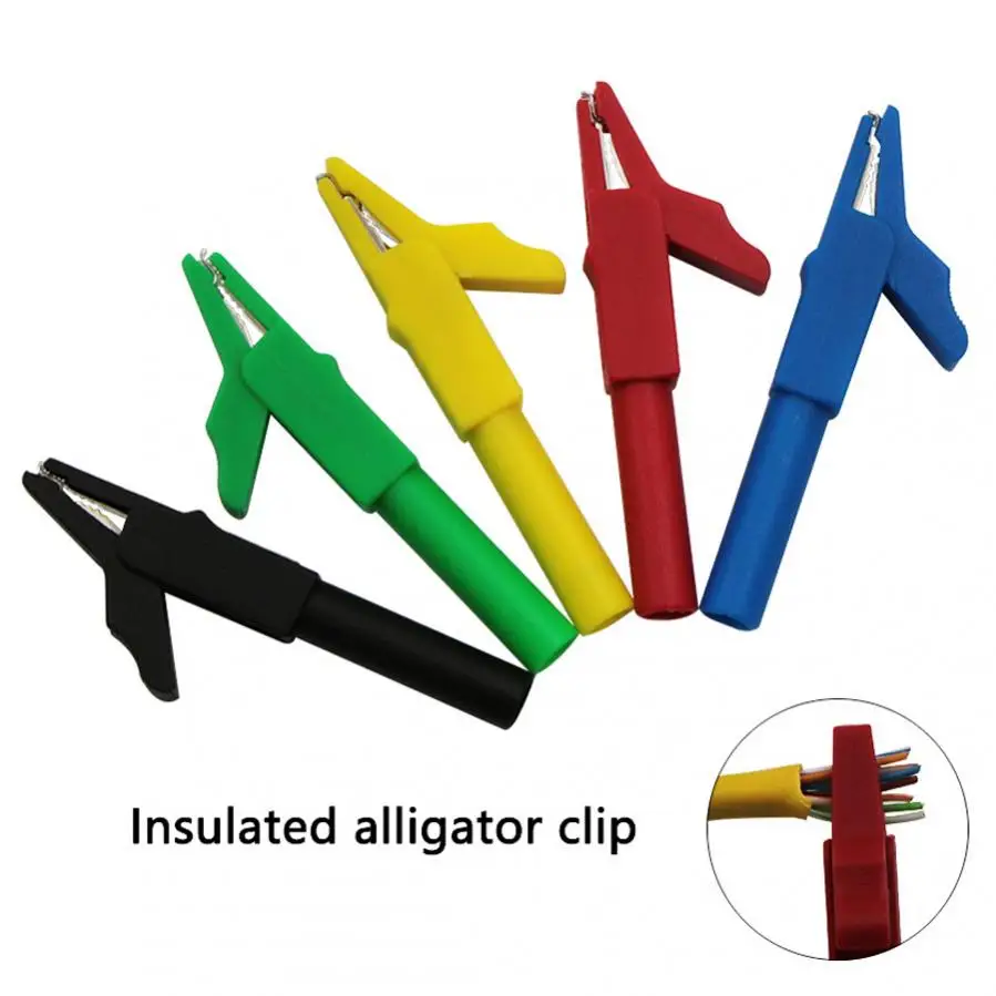 Battery Test Clip 32A Current Alligator Clip for Banana Plug 4mm Multimeter Pen Cable Probes Crocodile Clip Automobile Probe