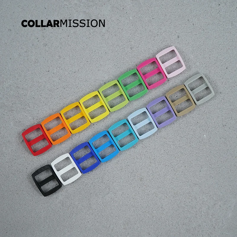 

100pcs/lot Retailing colorful plastic Tri-Glid clasp side release for 15mm DIY dog collar accessory buckle 17 kinds