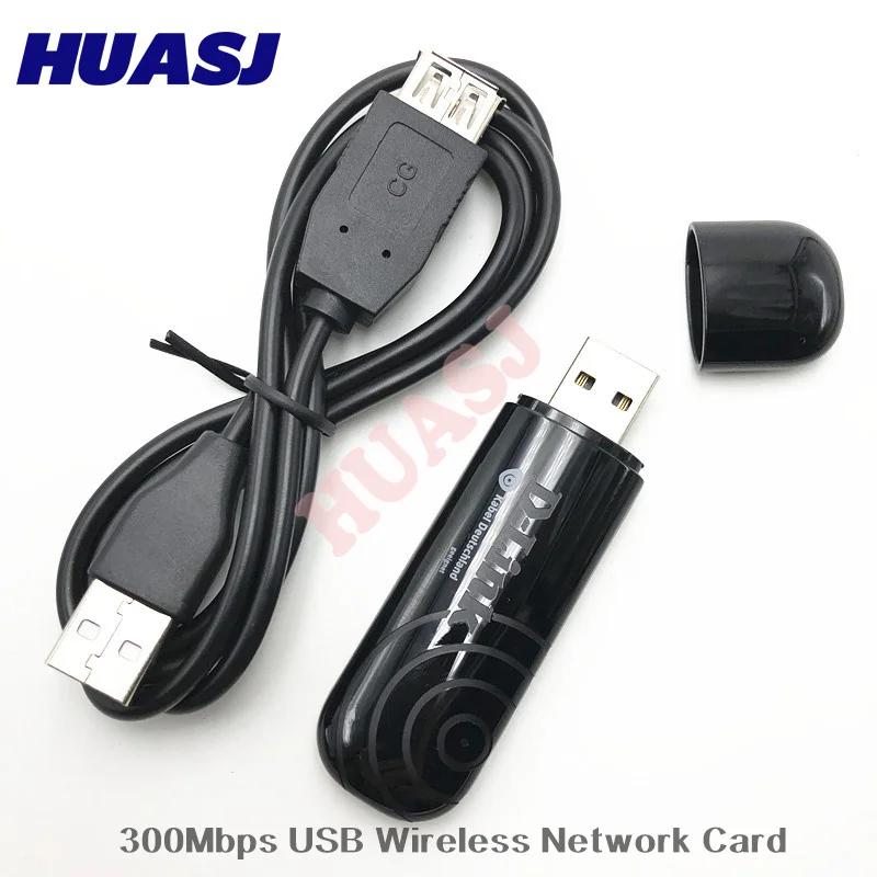 

Huasj DWA-140 USB WiFi Adapter 300Mbps Wireless Network Card Adapter 802.11b/g/n for PC Computer Accessories