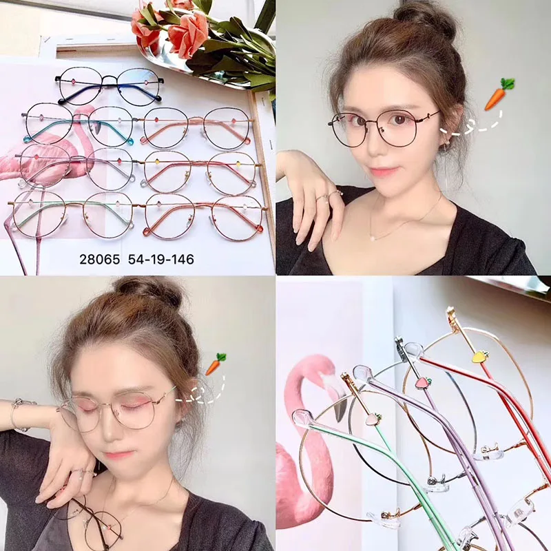 BCLEAR New Arrival Beautiful Women Eyeglasses Frame Female Retro Optical Spectacle Frames Lovely Carrot Fashion Eyewear 2019 Hot