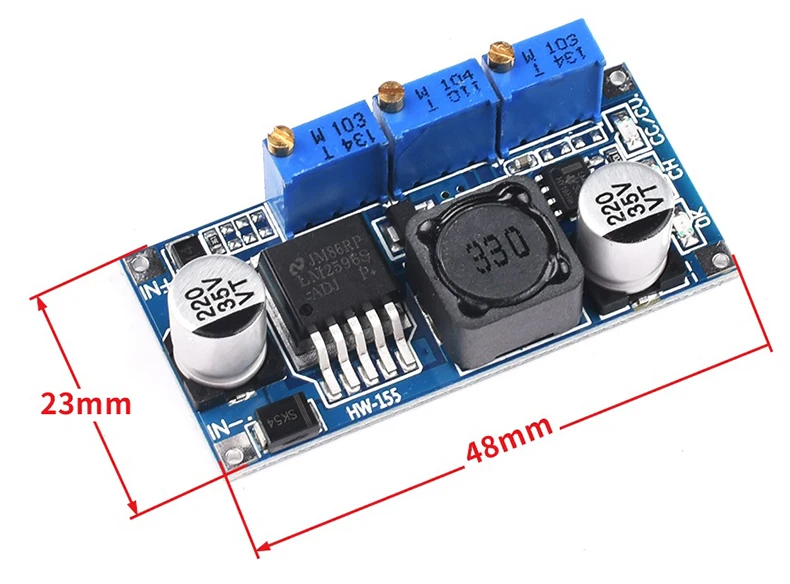 LM2596S LED Driver DC-DC Step-down Adjustable CC/CV Power Supply Module Battery Charger Adjustable LM2596 Constant Current