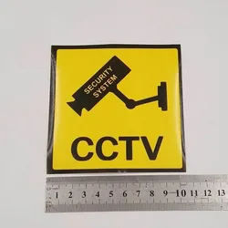 Segni della decalcomania di avvertimento dell'autoadesivo dell'allarme della videocamera di sicurezza di videosorveglianza del CCTV del PVC della protezione solare impermeabile