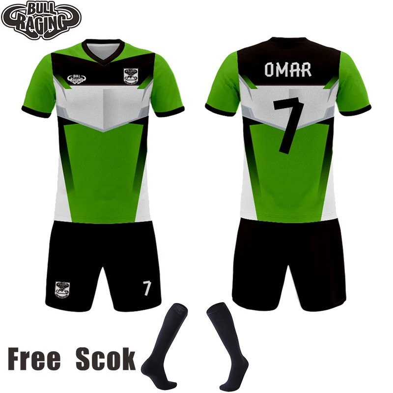 polyester mesh material custom sublimation create team jerseys made soccer uniform sets free sock