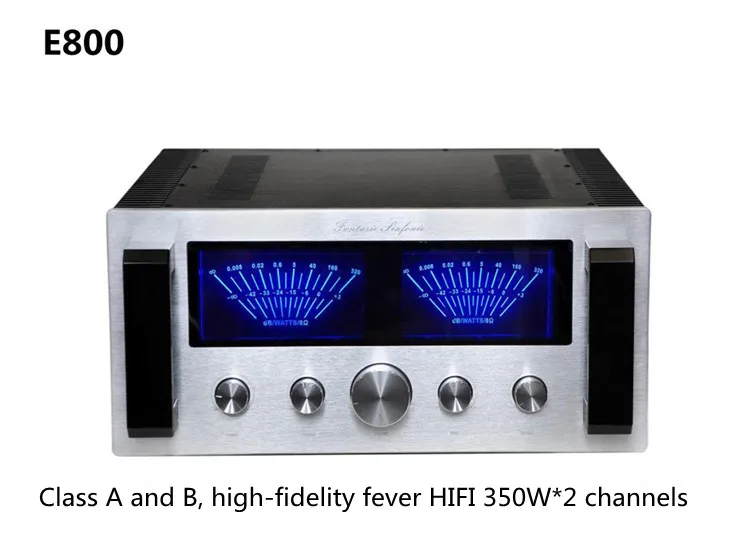 최신 전력 증폭기 E800 전면 및 후면 고 충실도 hifi 전력 증폭기 발열 전력 증폭기 사용자 정의 전력 증폭기