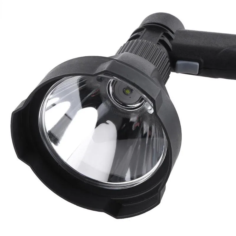 Imagem -05 - Leve Poderoso 10w Led Handheld Lanterna Usb Recarregável Tocha Caça Lanterna Portátil Searchlight Spot Beam Lamp