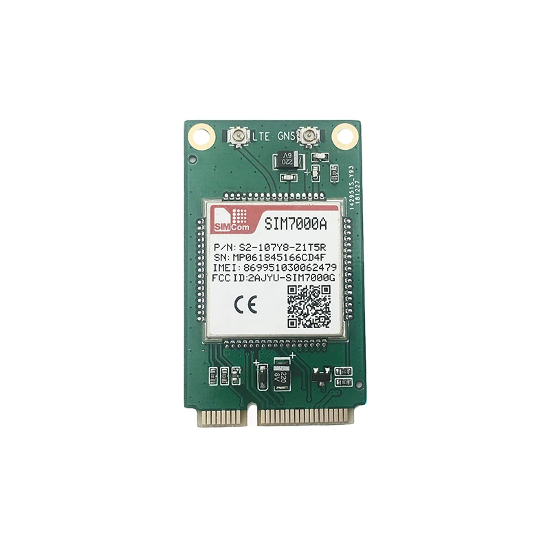 SIMCOM SIM7000A Minipcie 100% New&Original NB-IoT Module LTE CAT-M1(eMTC) GNSS (GPS,GLONASS ) B2/B4/B12/B13 in the stock