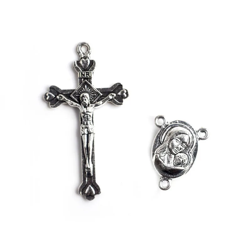 Religious Alloy Jesus Christ Cross  Virgin  Mary  Triangle   Connector  Can   Do  Handmade  DIY  Become  Necklaces  And  Bracele