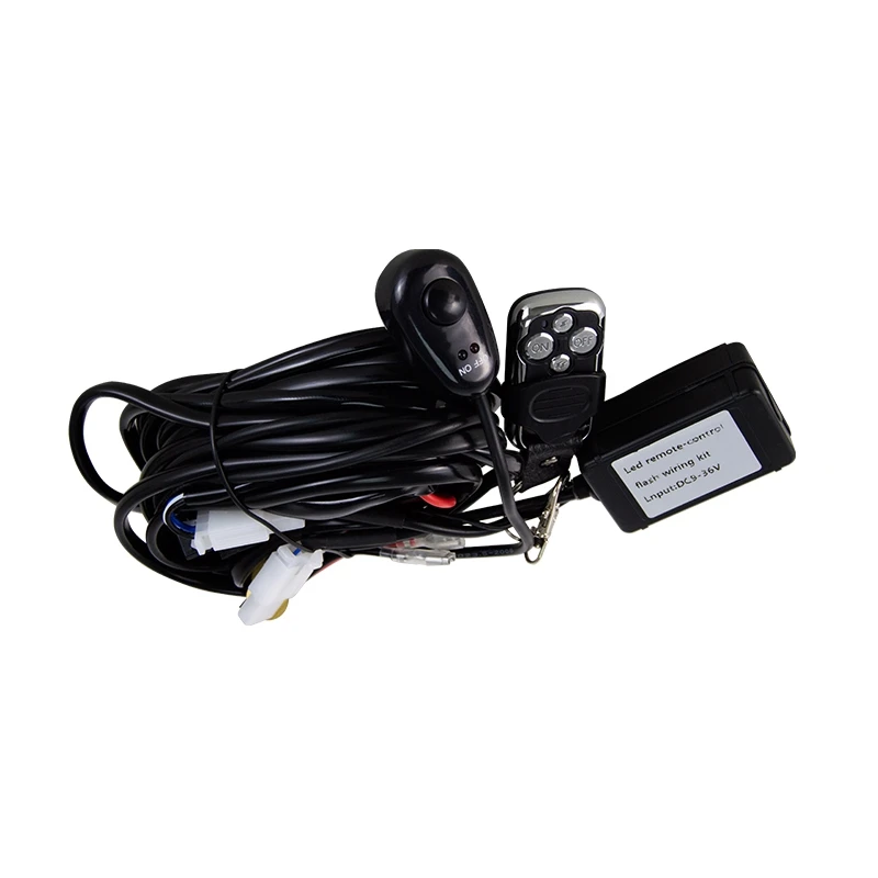 Auxting Car LED Light Bar Wire 3M 12v  40A Wiring Harness Relay Loom Cable Kit Fuse for Auto Driving Offroad Led Work Lamp