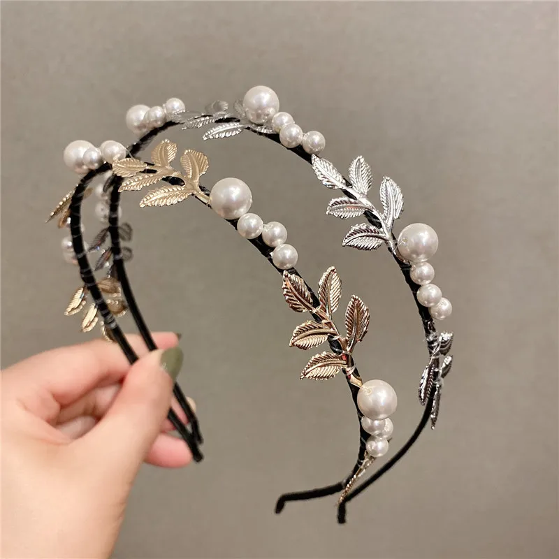 

Baroque High grade colorful pearls Hair Hoop Headband Hairband for Women Girls elegant sweet Hair Band Hair Accessories