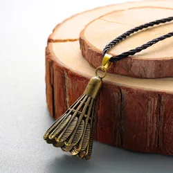 Chandler Badminton Pendant Antique Sports Fitness Necklace Battledore Accessories