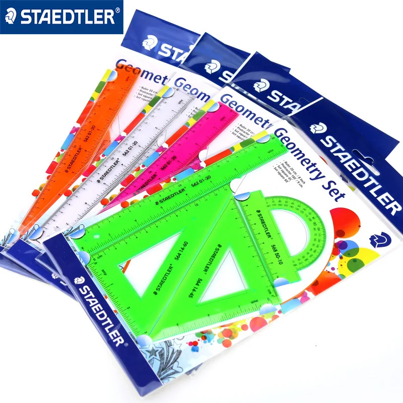 STAEDTLER 569 Student Geometry Drawing and Drawing Ruler Ruler Triangle Square Protractor Set