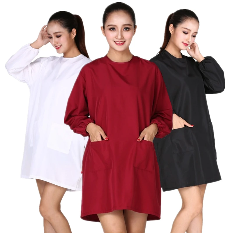 Professional Hairdressing Beauty SPA Gown Backwards Work Clothes Robe Cape Barber Shop Hairdresser Haircut Styling Smock Apron