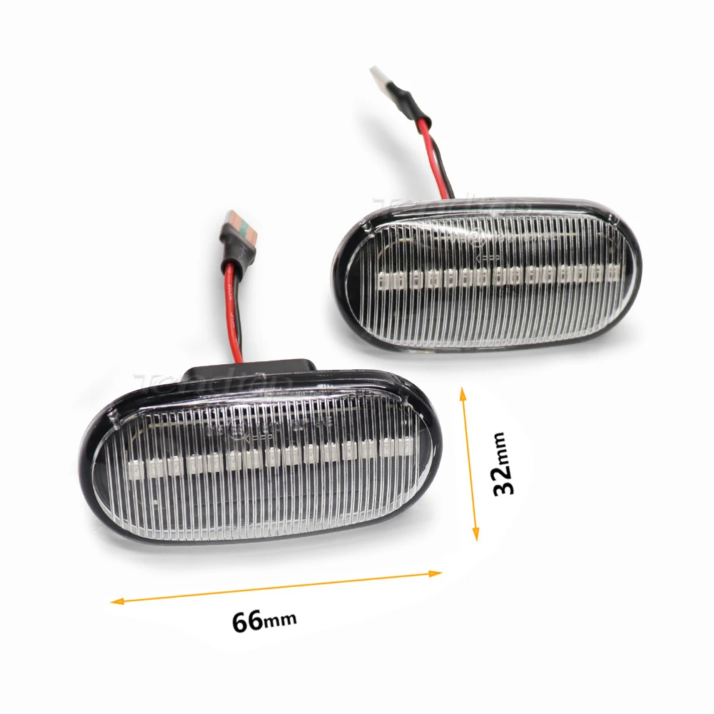 For HONDA Acura Civic Prelude CRX S2000 Integra Fit Del Sol  Dynamic Flowing Led Side Marker Turn Signal Light Car Accessories