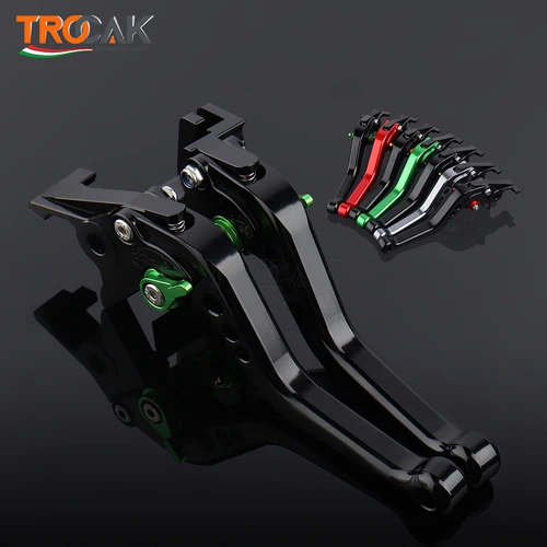Para Kawasaki Ninja 250 300 Ninja 400 Z400 Z250 accesorios CNC de motocicleta palancas de embrague de freno ajustables cortas