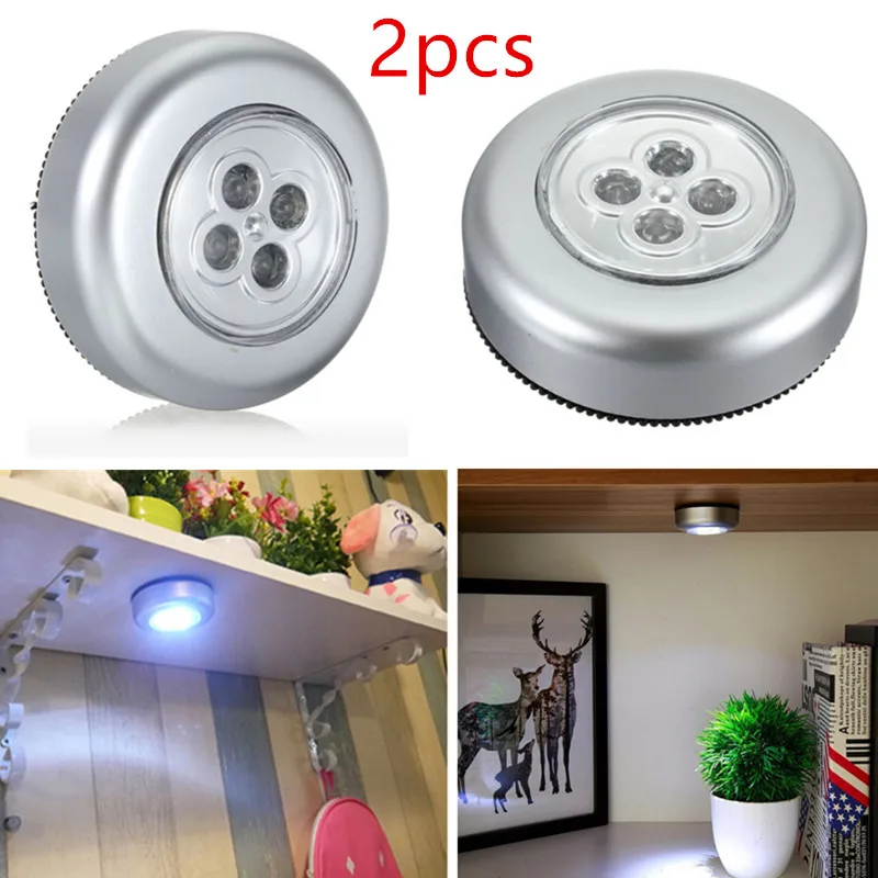 2pcs Dormitory Book Lamp Led Night Light Wireless Energy Saving Lamp Multi-function Wall Closet Kitchen Bedroom Ceiling Light