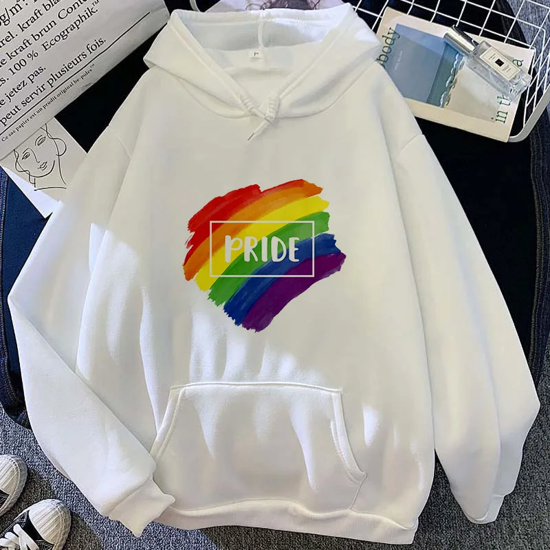 

Colorful Pride Letter Print Hoodie Sudaderas Harajuku Aesthetic Hoodies Women New Autumn Winter Fashion Hooded Sweatshirt Female