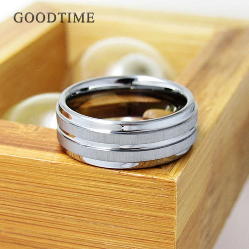 Fashion Tungsten Carbide Rings For Men Engagement Wedding Band Party For Male Lassa Noble Jewelry Anniversary Gift