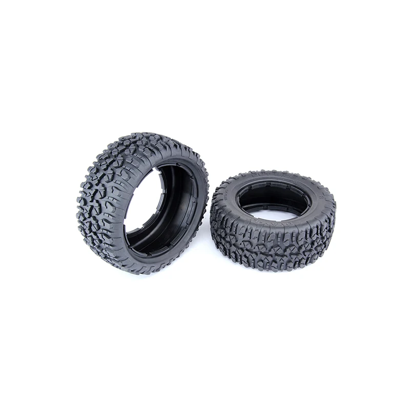 Neumáticos de ruedas todoterreno y grava, juego de piel para 1/5 LOSI 5IVE-T ROFUN ROVAN LT KM X2 RC CAR Toys PARTS