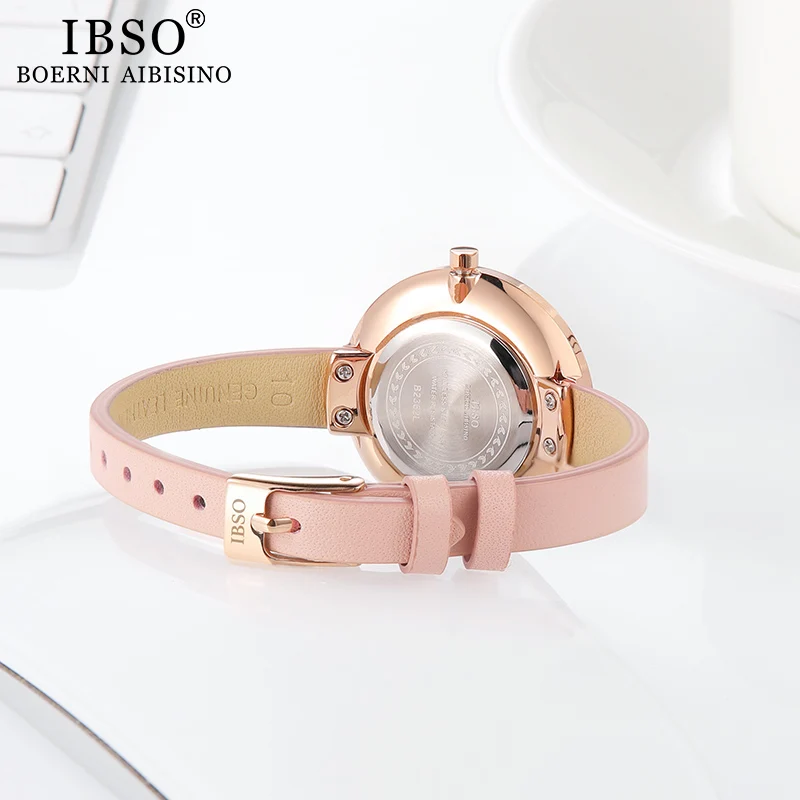 Imagem -05 - Ibso Relógio de Pulso Feminino de Quartzo Relógio Simples à Prova Dágua Fashion para Mulheres Relógio de Pulso de Couro