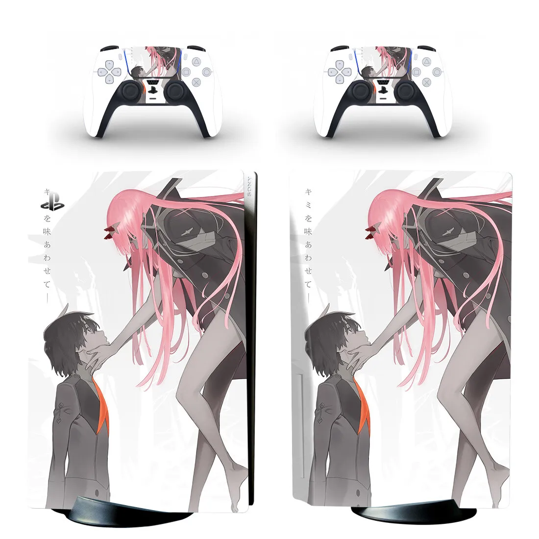 DARLING in the FRANXX Zero Two PS5 Standard Disc Skin Sticker Decal Cover for PlayStation 5 Console & Controller PS5 Disk Skins