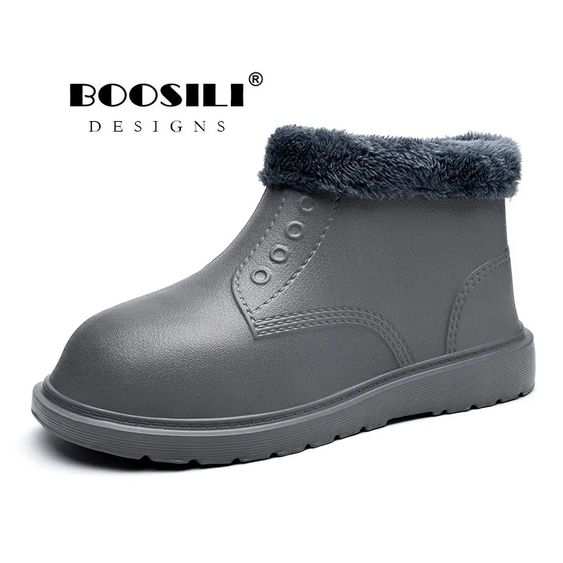 Bota Masculina Rushed Bont Botas Hombre 2022 Heren Laarzen Winter Warme Snowboots Mannen Werken Schoenen Schoeisel Mode Rubber