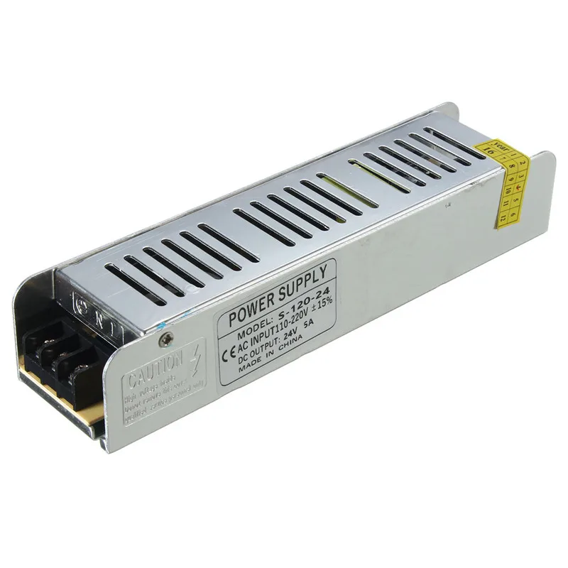 Imagem -02 - Transformadores de Iluminação Led Ultrafino Fonte de Energia dc 12v 120w dc 24v Driver para Faixas de Led Peça