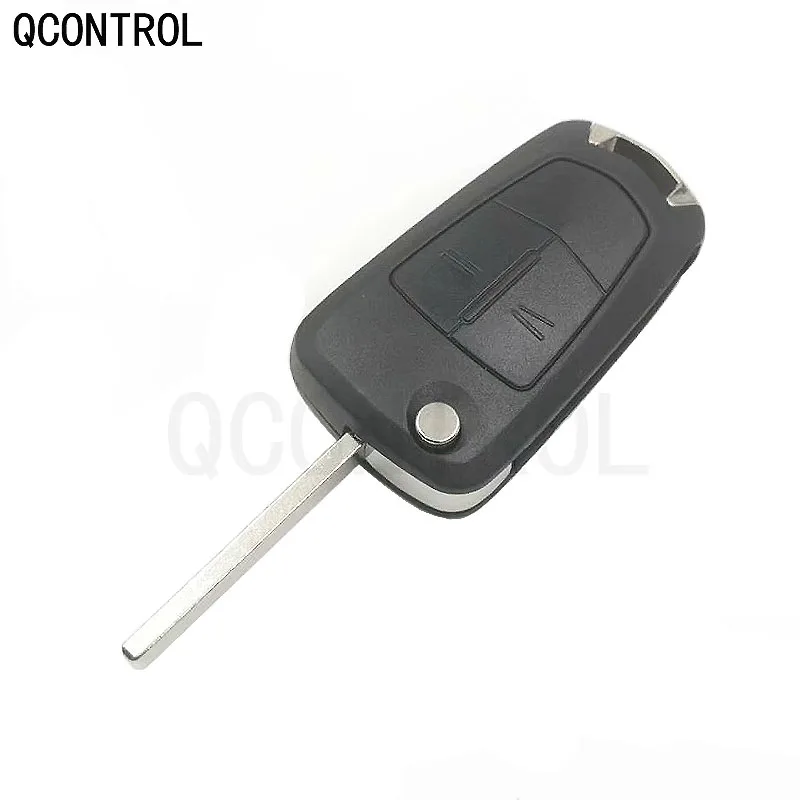 QCONTROL-mando a distancia para coche, 2 botones, 433MHz, PCF7941, traje para Opel/Vauxhall Astra H 2004 - 2009, Zafira B 2005 - 2013