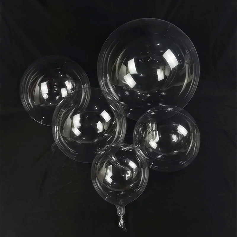 5pcs 12/20/22/24/36 inch Bubble bobo Balloon Clear Transparent Balloons  Birthday Party Wedding Decoration Rose Balloon Bouquet