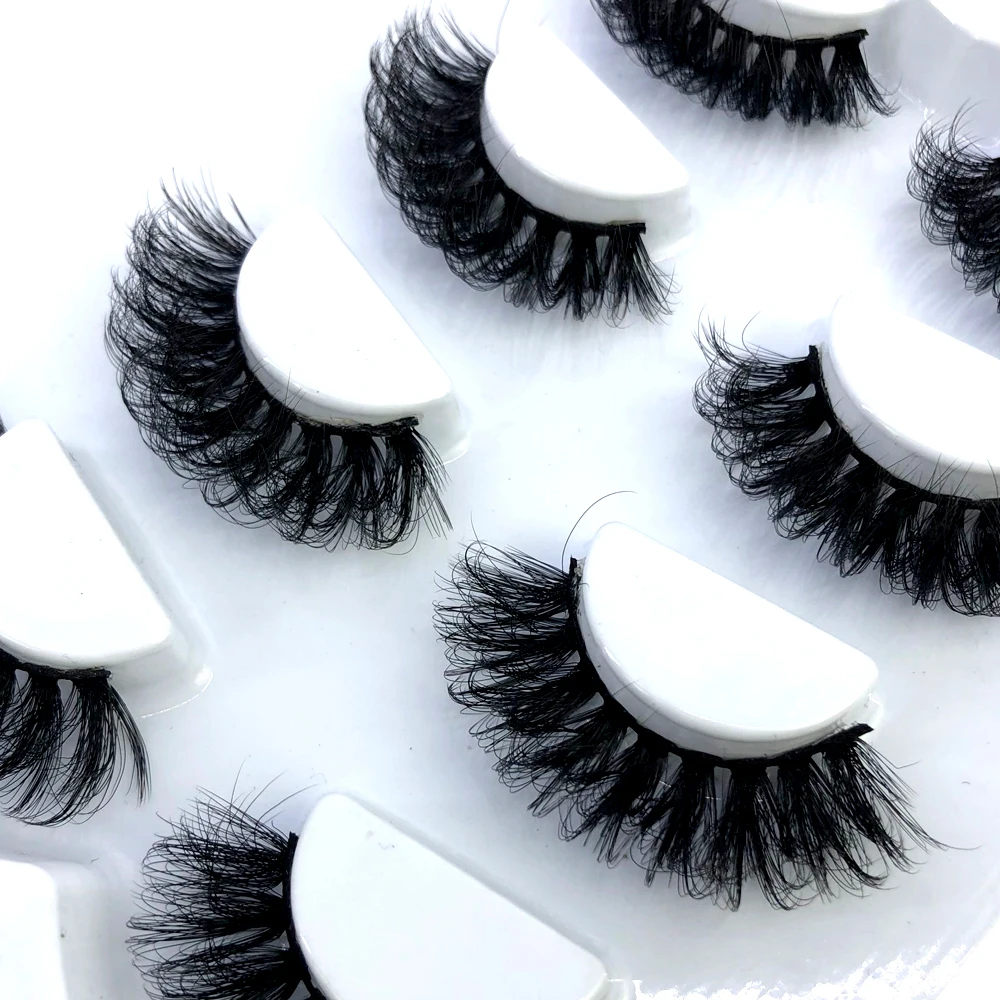 HBZGTLAD 4 Paar Natürliche Falsche Wimpern Lange 3D Nerzwimpern Wimpernverlängerung Nerzwimpern für Schönheit – Detail 24